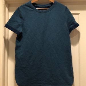 Lululemon- Shirt Workout or casual Lululemon Stretch Knit Top Blue-sz M